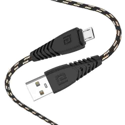 Portronics Konnect Spidr Micro USB POR-1669, 3.0A, (Compatible with Smartphones, Tablet, Black, One Cable)